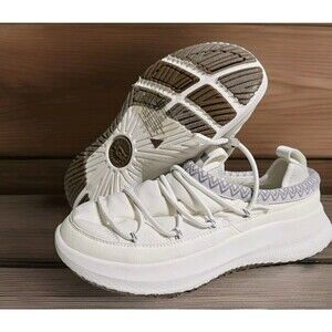 UGG Tasman Slipper Sneaker Hybrid White 1136594 Classic Slip On Men 6.5 Wmn 8.5